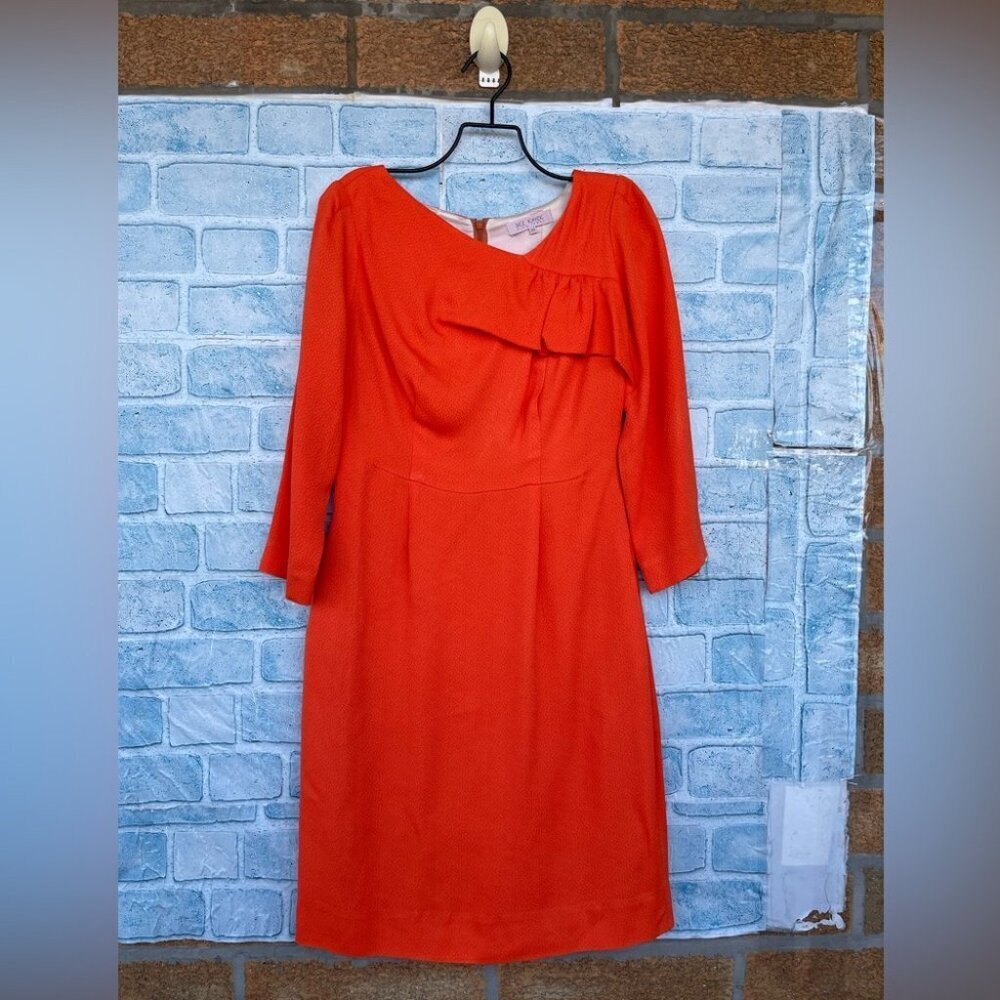 Dice Kayek Pink Label sheath orange coral dress FR 38/6 USA